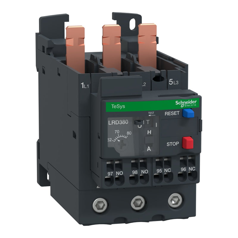 Schneider Electric - Überlastrelais thermisch Motorschutzrelais 62-80A LRD3803 CL 10A Feder
