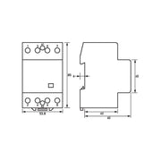Doepke - Installationsschütz für Reiheneinbau Schütz HS 3-230AC/63-31 3Schließer,1Öffner
