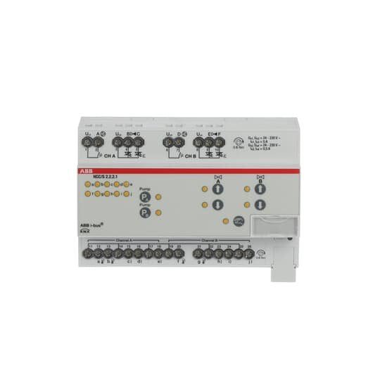 ABB Stotz S&J - Bussystem-Heizungsaktor Heiz-/Kühlkreis Controller HCC/S2.2.2.1 2-fach 3-Punkt REG