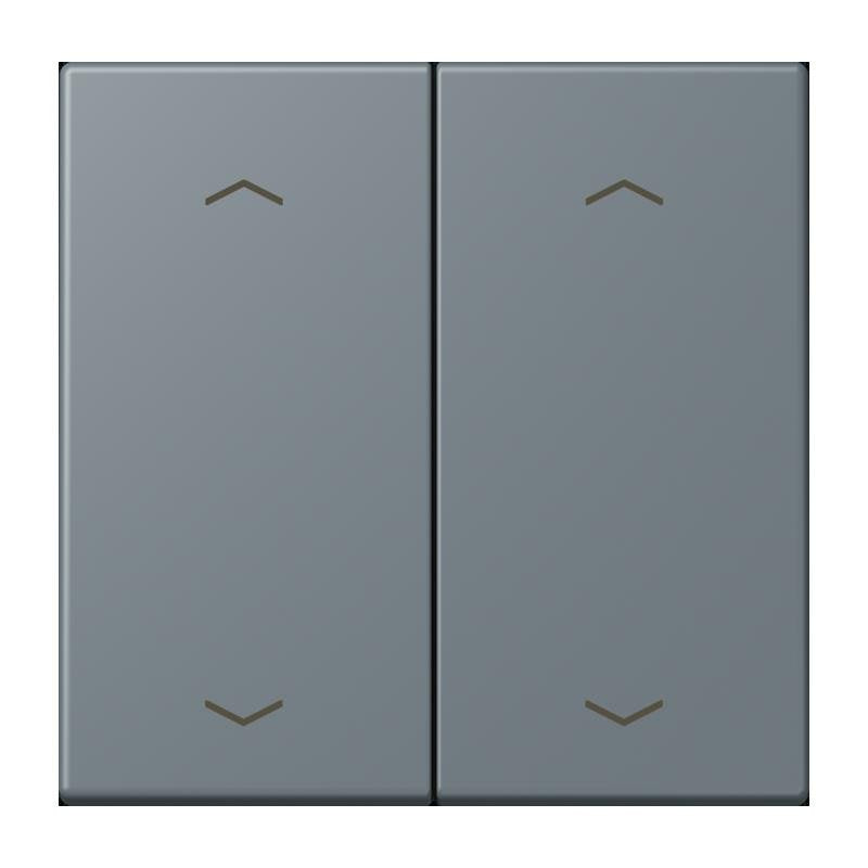 Jung - Abdeckung/Bedienelement für Installationsschalterprogramme Wippe mit Pfeilsymbolen LC 102 P 251 gris 59