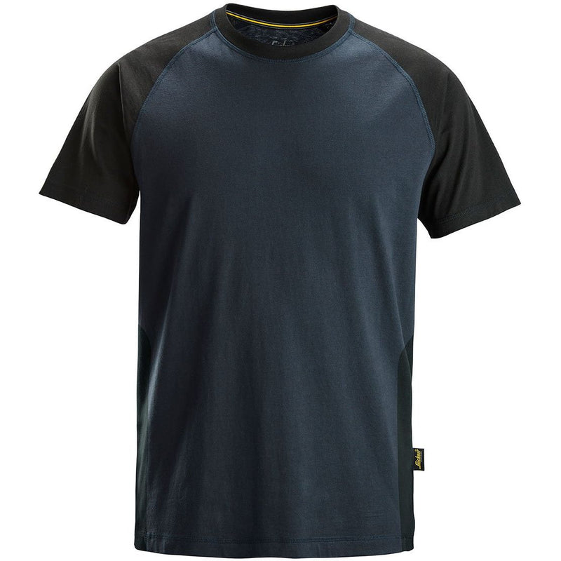 Snickers Workwear - T-Shirt 2-Farben T-Shirt 25509504005 M,navy-schw