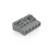 WAGO - Geräteanschluss für steckbare Gebäudeinstallation Snap-In-Stecker 770-755/064-000 5-polig,Kod. B,grau − 50 Stück