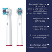 Beurer - Zubehör/Ersatzteile für Körperpflegegeräte Aufsteckbürste TB 30/50 Clean 8er Mundpflege-Zubehör
