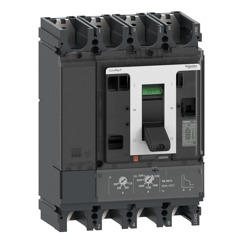 Schneider Electric - Leistungsschalter für Trafo-, Generator- und Anlagenschutz Kompaktleistungsschalter C40F4TM320D1 ComPacT NSX320 DC PV