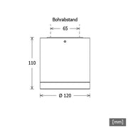 LTS Licht&Leuchten - Downlight/Strahler/Flutlicht LED-Anbaudownlight BTNM 202.40.55 sw 840