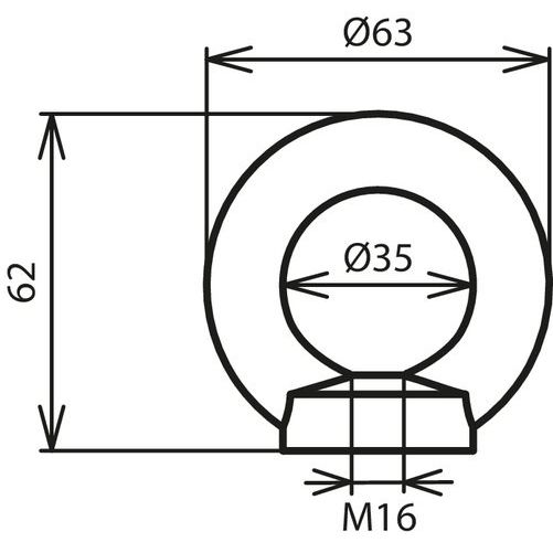 DEHN - Ringmutter M16 St/tZn RM M16 STTZN
