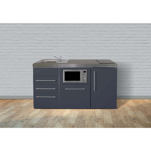 Stengel - Mini-Küche Miniküche Premiumline MPGSMS3SG160KSGKFlBr Schiefergrau