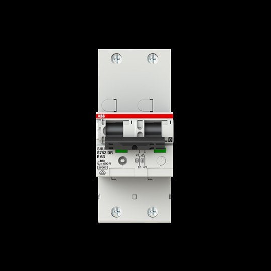ABB Stotz S&J - Selektiver Hauptleitungsschutzschalter Haupleitungsschutzschalter S752DR-E63 63A E 25kA 2P