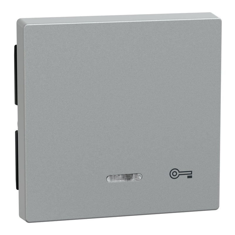Merten - Abdeckung/Bedienelement für Installationsschalterprogramme Wippe Kontr.Fenster alu 430760 Aufdruck Schlüssel