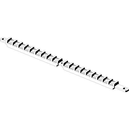 Stahl - Zubehör/Ersatzteile für Niederspannungs-Schalttechnik Erdungsschiene 136640 8146 PE 18x4mm² gnge