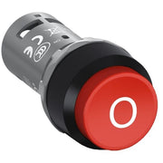 ABB Stotz S&J - Drucktaster, Komplettgerät Drucktaster CP33-10R-01 rot, O, 1 Öffner