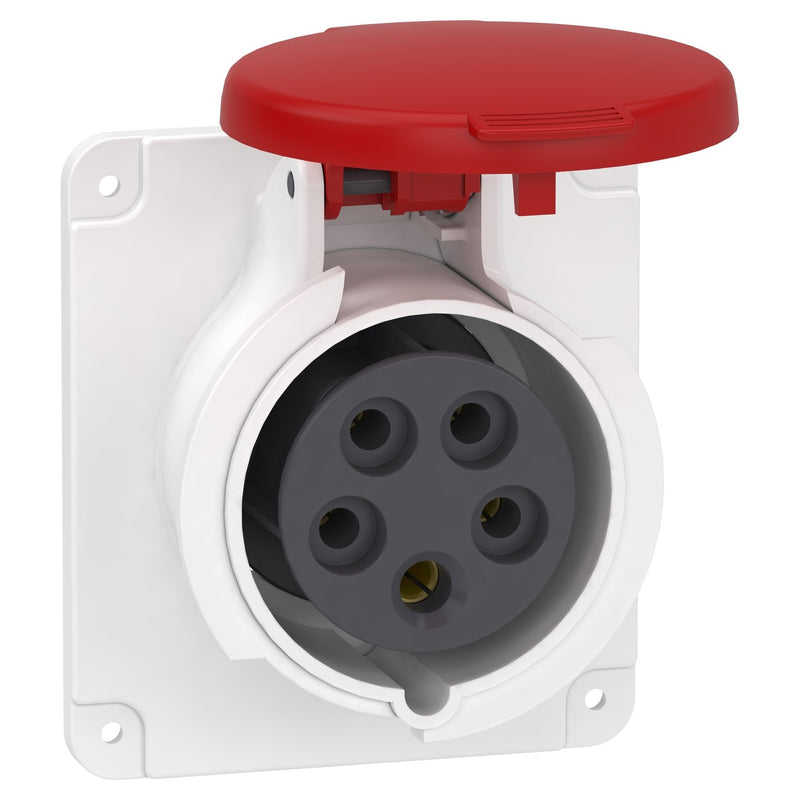 Schneider Electric - CEE-Anbausteckdose (IEC 60309) Industriesteckdose PKF16G435 gerade, 16A, 3-p+N+E