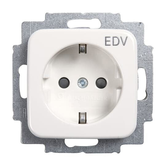 Busch-Jaeger - Steckdose Steckdosen-Einsatz EDV 20 EUC/DVKS-214 erh.berühr.Schutz,ws