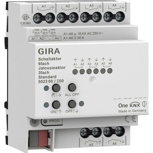 Gira - Bussystem-Schaltaktor Schalt-, Jalousieaktor 502300 6f/3f 16 A
