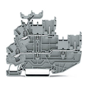 WAGO - Durchgangs-Reihenklemme 1Leiter/1PinDoppelstockkl. 2022-2233/999-953 2,5 mm²,grau − 50 Stück