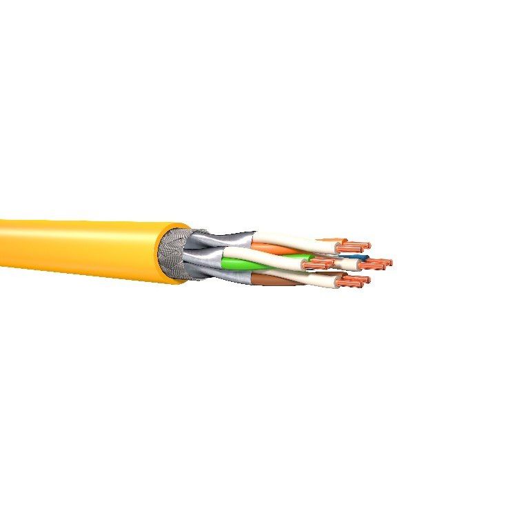 KERPEN DATACOM - Daten- und Kommunikationskabel MegaLine F10-130 Kat.7A F10-130-Dca-T1000 4P S/FTP AWG22 gelb