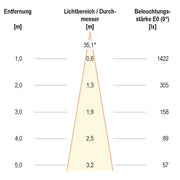 EVN Lichttechnik - Downlight/Strahler/Flutlicht LED-Wallwasher P65240902 si 3000K 24VDC IP65