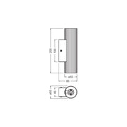 Ledvance - Decken-/Wandleuchte Wandleuchte 2xGU10 Decor #4058075838529 schwarz