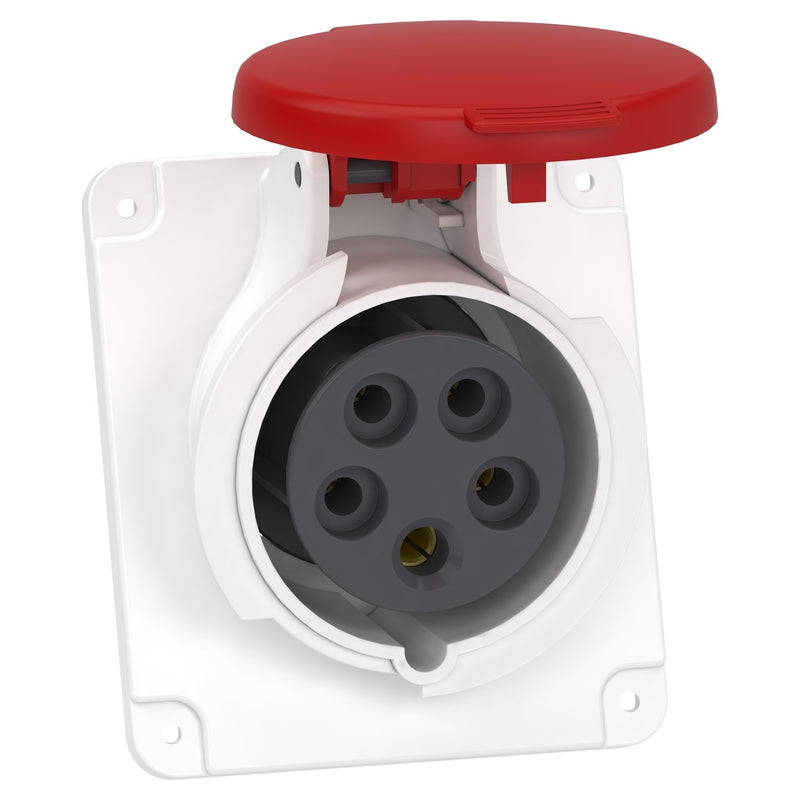Schneider Electric - CEE-Anbausteckdose (IEC 60309) Industriesteckdose PKF16F435 gew., 16A, 3p+N+E