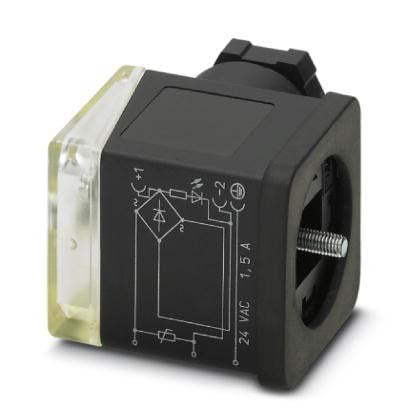 Phoenix Contact - Ventilstecker (feldkonfektionierbar) Ventilstecker SACC-VB-3CO #1452178 3-pol. BauformA 1LED