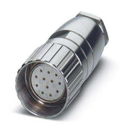 Phoenix Contact - Rundsteckverbinder, feldkonfektionierbar (Industriesteckverbinder) Kabelsteckverbinder RC-12S1N121500 12-polig gerade − 20 Stück