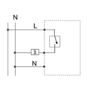 Eberle Controls - Raumthermostat/Uhrenthermostat UP-Raumregler 5-30C AC230V UTE 2100-RAL9010-G55 Ausgang Triac