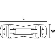 HellermannTyton - Kabelbinder Verschlussstück KR8/C5-HS-NA-T1 − 200 Stück
