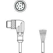 Leuze - Konfektioniertes Sensor-Aktor-Kabel Anschlussleitung KS U-M12-8W-P1-100