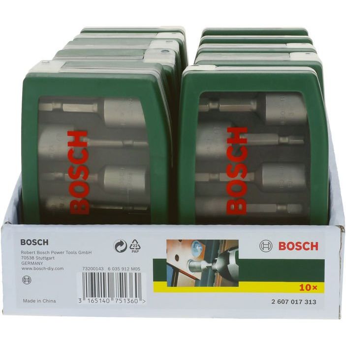 Bosch - Steckschlüsselset Steckschlüssel-Set, 2607017313 6-teilig 50 mm 6