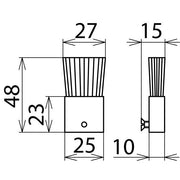 DEHN - Zubehör/Ersatzteile für Sicherheitsgeräte Ersatzpinsel EP 25 K NS f.Reinig.düsen 25mm