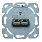 Telegärtner - Kommunikationsanschlussdose Kupfer Modulaufnahme AMJ-S 2fach 100022964 UP/0flex Cat6A T568A