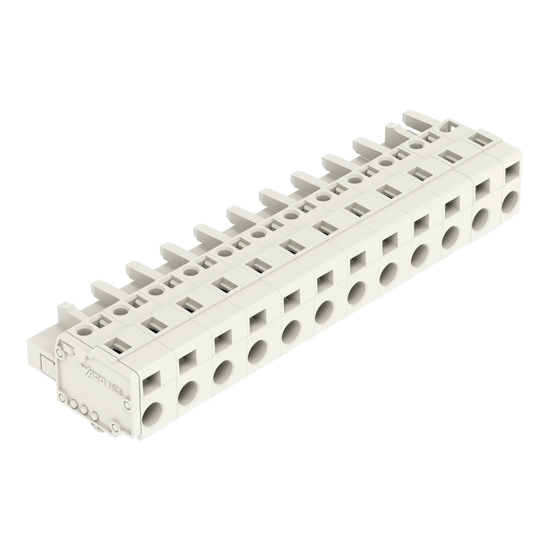 WAGO - Kabelsteckverbinder für Leiterplattensteckverbinder 1-Leiter-Federleiste 721-212/008-000 CAGECLAMP 2,5mm²,lgr − 25 Stück