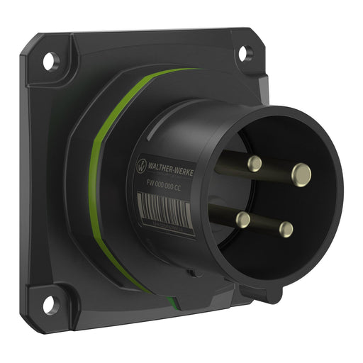 Walther Werke - CEE-Gerätestecker (IEC 60309) CEE NEO Anbaugerätestecker FW611410CC gerade 16A 4P 10h − 10 Stück