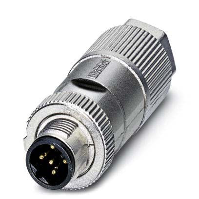 Phoenix Contact - Rundsteckverbinder, feldkonfektionierbar (Industriesteckverbinder) Bussystem-Steckverbinder SACC-MSB-2Q #1413931 Stecker gerade 2p.