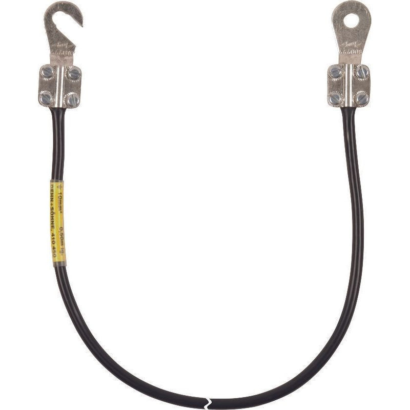 DEHN - Zubehör/Ersatzteile für Erdung und Blitzschutz Erdungsleitung EL10L055M1KSO8101KSG 10mm2/L 0,5m schw
