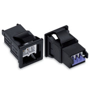WAGO - Geräteanschluss für steckbare Gebäudeinstallation Snap-In-Stecker 893-2032 2-polig,Kod. F,lgr − 50 Stück