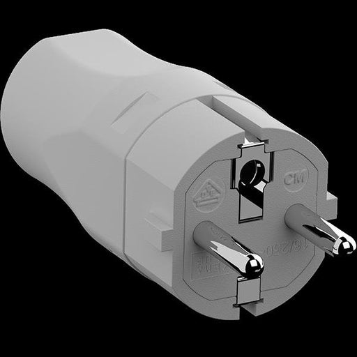 Bachmann - Schutzkontaktstecker Montagestecker 960.301 2p+Schutzkontakt gr