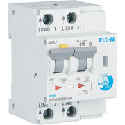 Eaton - Kombination FI-Schalter/Leitungsschutzschalter mit Zusatzeinrichtung Brandschutzschalter AFDD-16/2/C/001-G/A 2p,C,16A,10mA,TypG/A