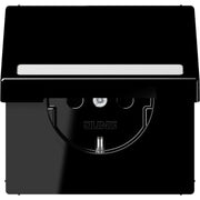 Jung - Steckdose SCHUKO-Steckdose 16 A 250V LS 1520 BFNAKL SW m.Klappdeckel bruchs