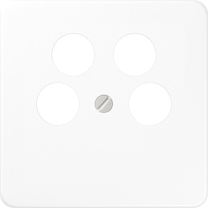 Jung - Einsatz/Abdeckung für Kommunikationstechnik Abdeckung aws CD 561-4 SAT2 WW für 4L-SAT-TV-Dose