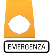 Eaton - Bezeichnungsschild für Befehlsgeräte NOT-AUS-Schild M22-XZK-I99 EMERGENZA − 10 Stück