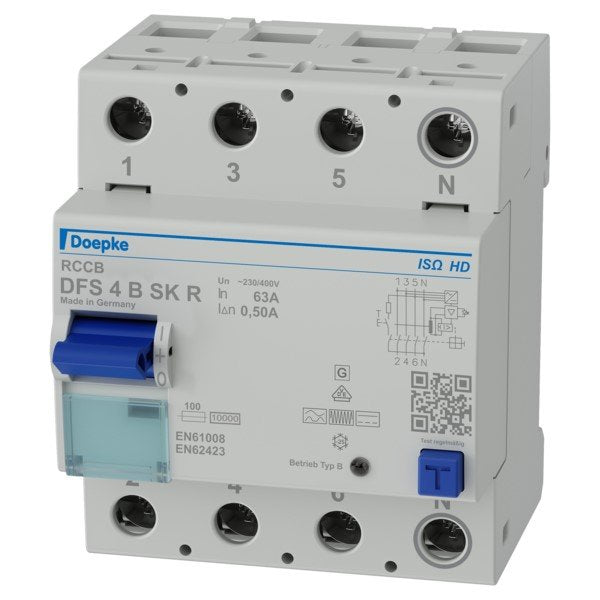 Doepke - Fehlerstrom-Schutzschalter FI-Schalter DFS4 #09147849HD 063-4/0,50-BSKRISOHD
