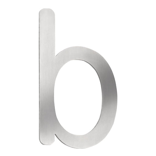 CMD Creativ - Beschriftung Buchstaben/Zahlen Hausnummer b Klein HN-b Edelstahl, 16 cm