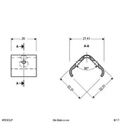 EVN Lichttechnik - Mechanisches Zubehör/Ersatzteile für Leuchten Kunststoff-Montageclip APESCLIP für APES Profil