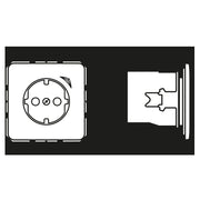 Jung - Steckdose SCHUKO Steckdose 16 A 250V BT CD 1521 SE BR m. Berührungsschutz
