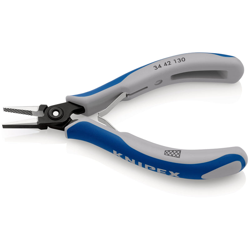 Knipex - Flachzange Präz.-Elektron.-Greifzange 34 42 130 130mm