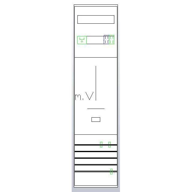 ABN - Zählerfeld Zählerplatz Z17610D 3Pkt 1Z(44A)