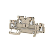 Weidmüller - Durchgangs-Reihenklemme Durchgangsreihenklemme A2T 1.5 VL 1,5 mm², beige − 50 Stück