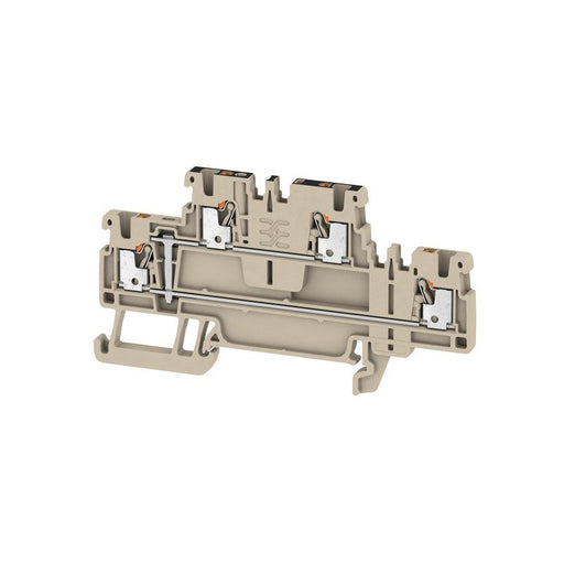 Weidmüller - Durchgangs-Reihenklemme Durchgangsreihenklemme A2T 1.5 VL 1,5 mm², beige − 50 Stück