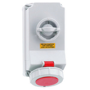 Bals Elektrotech - CEE-Steckdose abschaltbar, abgesichert (IEC 60309) Wandsteckdose abschaltbar 16050 verriegelt 32A 4p 4
